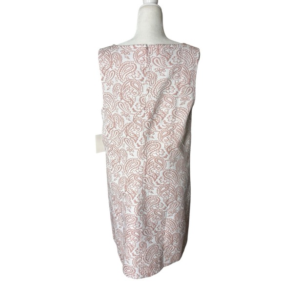 Victoria Beckham for Target Dress Womens XL Pink Floral Shift Jackie O Jacquard - Picture 5 of 14